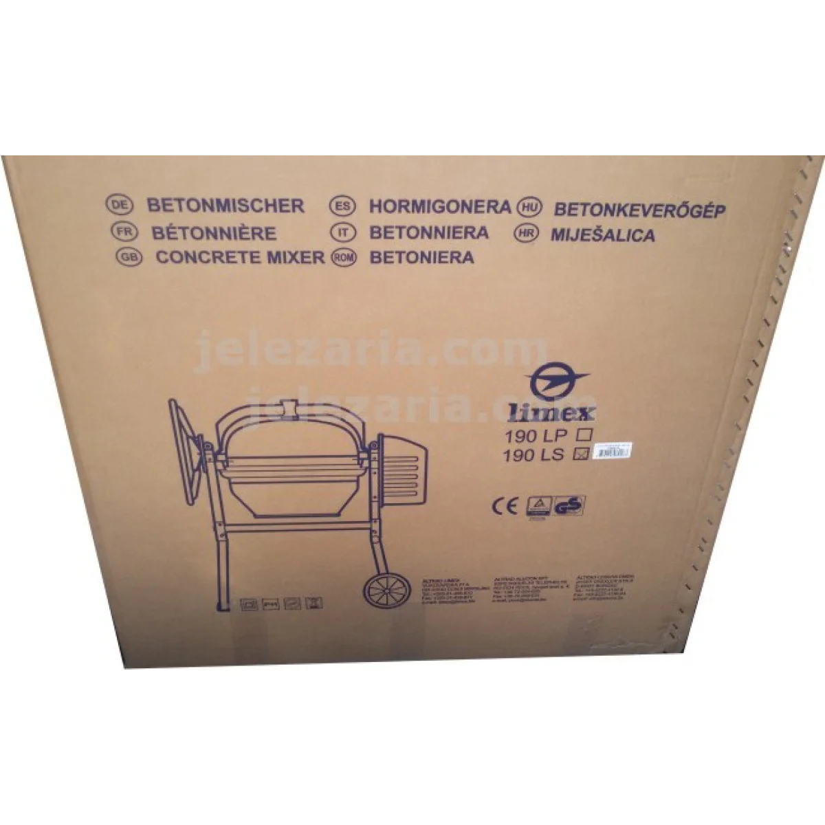 Бетонобъркачка Limex MB 190LS - 190л LMX106016