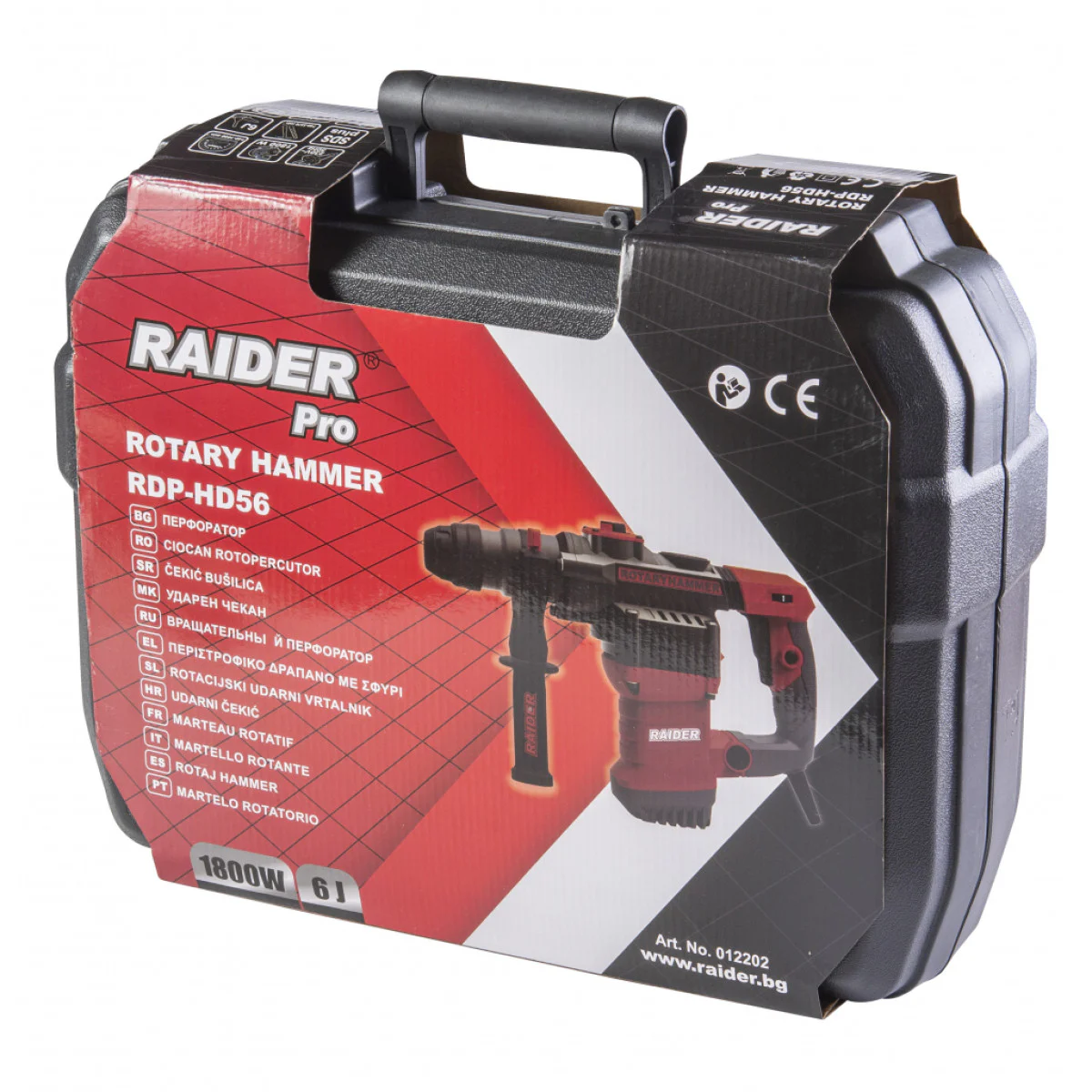 Перфоратор Raider RDP-HD56 1800W SDS-plus 6J 012202