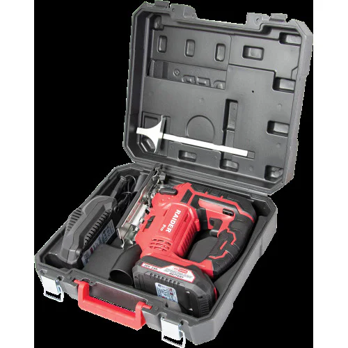 Прободен трион акум. Li-ion quick 80mm 20V 2Ah 1h в куфар, Райдер RDP-SJS20 Set