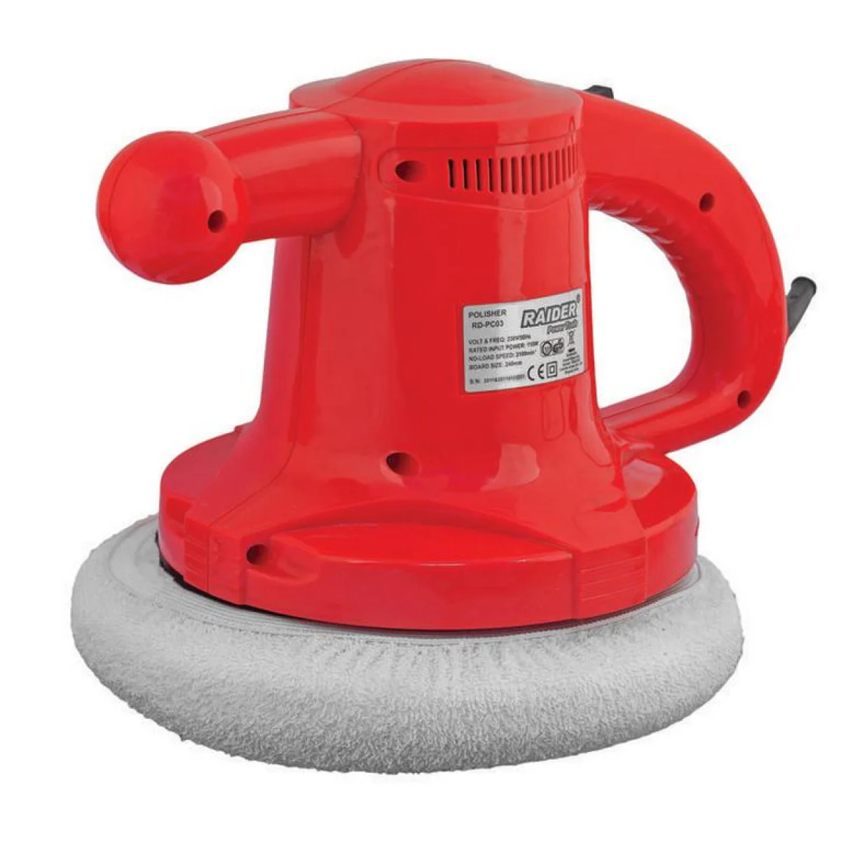 Полирмашина ø240mm 110W 3100об/мин Raider RD-PC03 045101