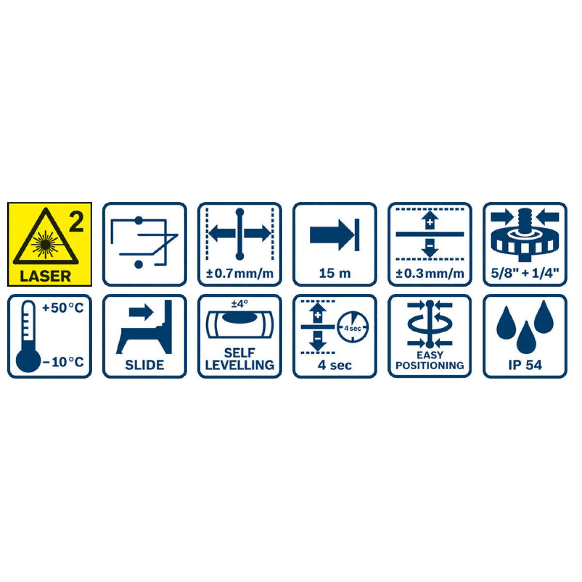 Лазерен линеен нивелир Bosch GCL 2-15 0601066E00