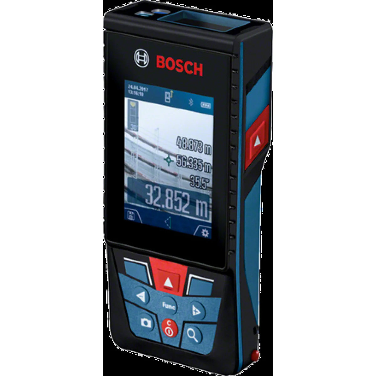 Лазерна противоударна ролетка Bosch GLM 120 C + Статив BT 150 0601072F01