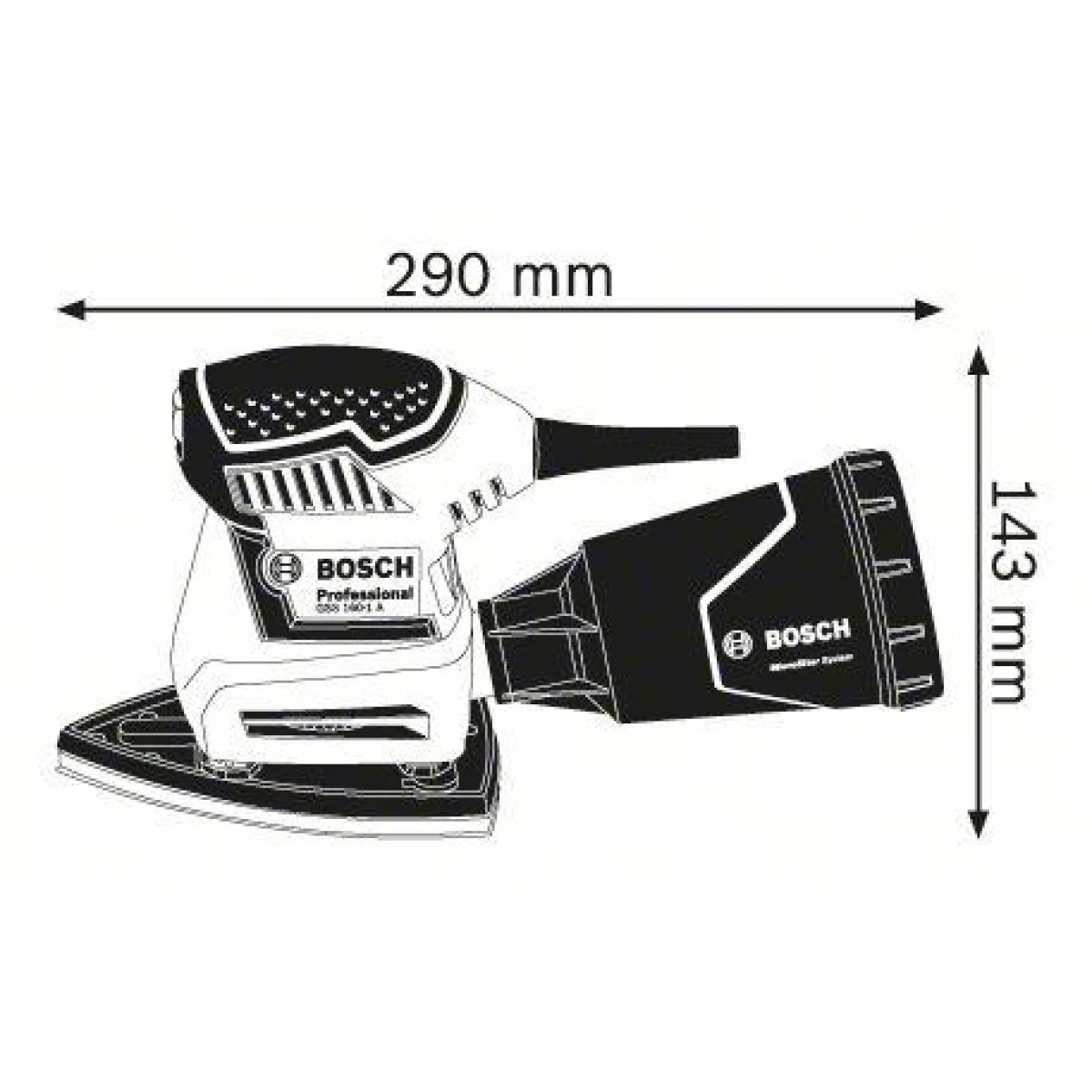 Виброшлайф Bosch GSS 160 Multi 06012A2300 Виброшлайф Bosch GSS 160 Multi 06012A2300
