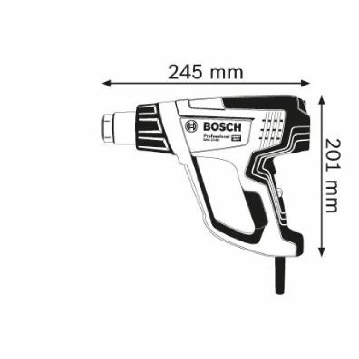 Пистолет за топъл въздух Bosch GHG 23-66 - 5приставки и куфар 06012A6301 Пистолет за топъл въздух Bosch GHG 23-66 - 5приставки и куфар 06012A6301