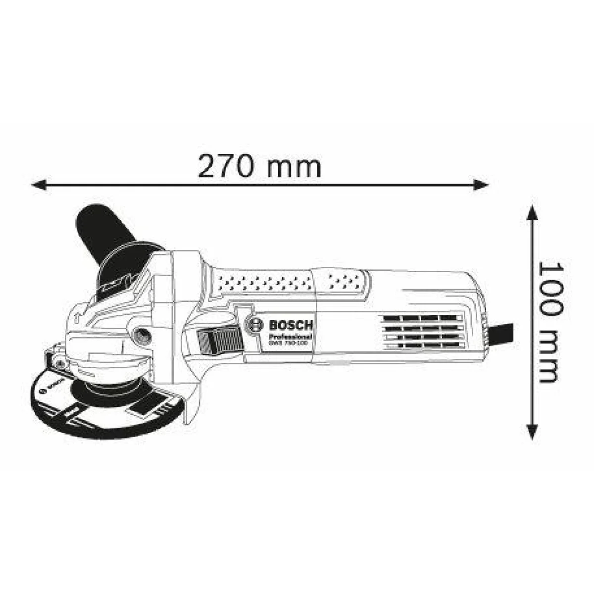 Ъглошлайф Bosch GWS 750 115mm 750W 0601394000 Ъглошлайф Bosch GWS 750 115mm 750W 0601394000