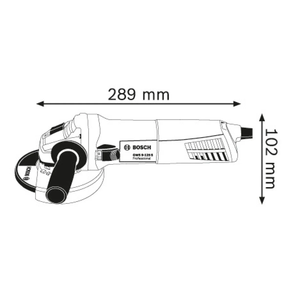 Ъглошлайф Bosch GWS 9-125 0601396007