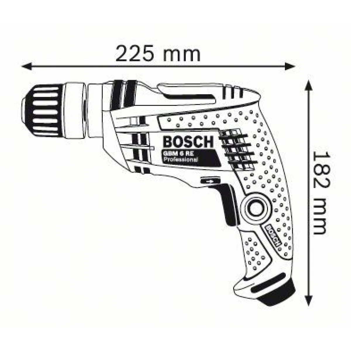 Едноскоростна Бормашина Bosch GBM 6 RE 0601472600 Едноскоростна Бормашина Bosch GBM 6 RE 0601472600