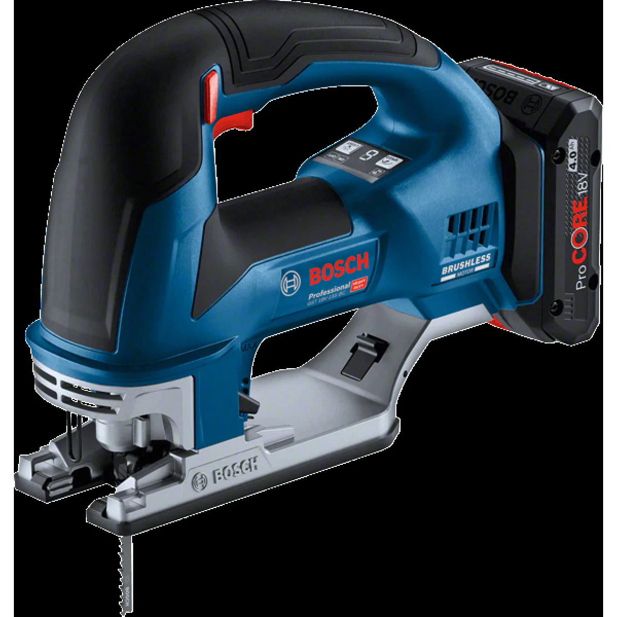 Акумулаторен прободен трион GST 18V-155 BC с 2 x 4,0 Ah L-Boxx 06015B1002 Акумулаторен прободен трион GST 18V-155 BC с 2 x 4,0 Ah L-Boxx 06015B1002