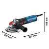 Ъглошлайф Bosch с X-LOCK GWX 14-125 S, Ø 125, 1400 W 06017D2100