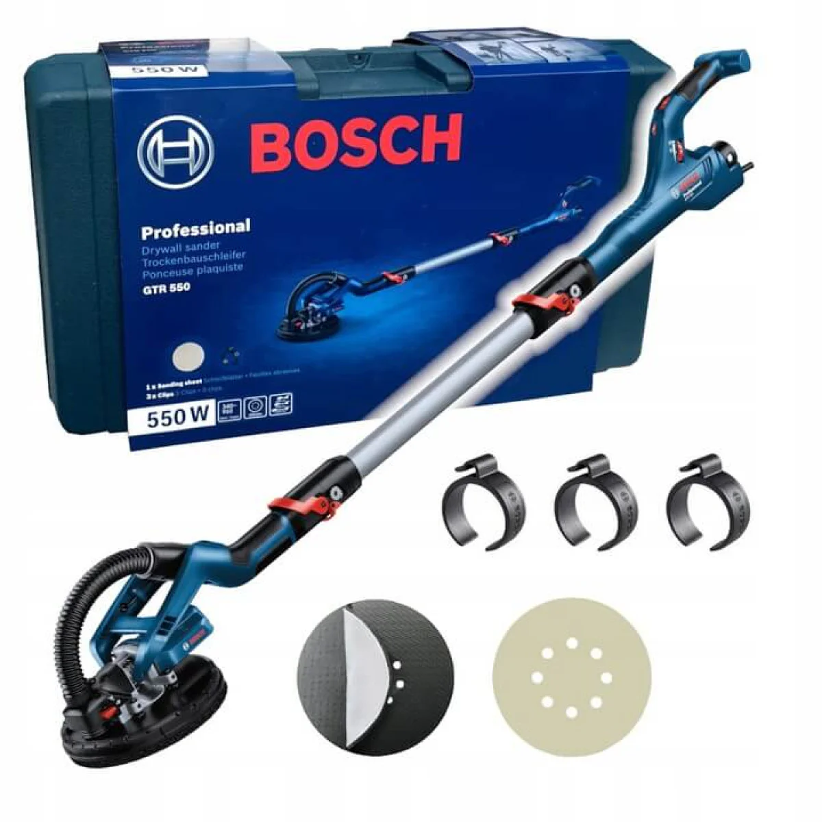 Прахосмукачка Bosch GAS 35 L AFC и Шлайфмашина Bosch GTR 550 06019C3200_06017D4020