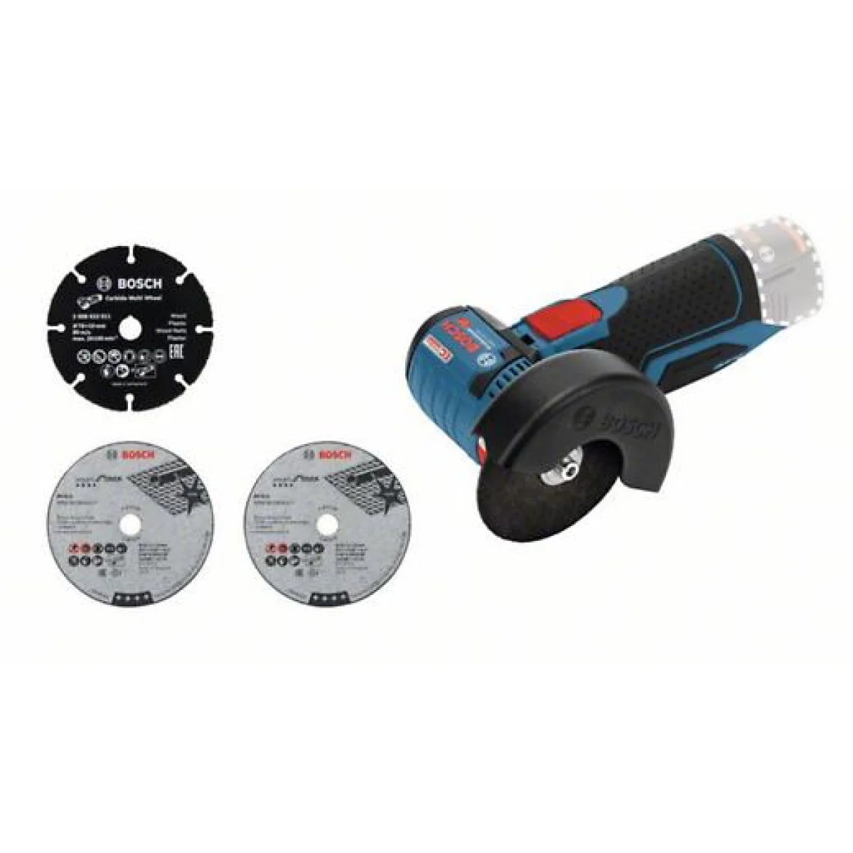 Акумулаторен ъглошлайф Bosch GWS 12V-76 с 2бр x акумулаторна батерия GBA 12V 3.0Ah 06019F200B