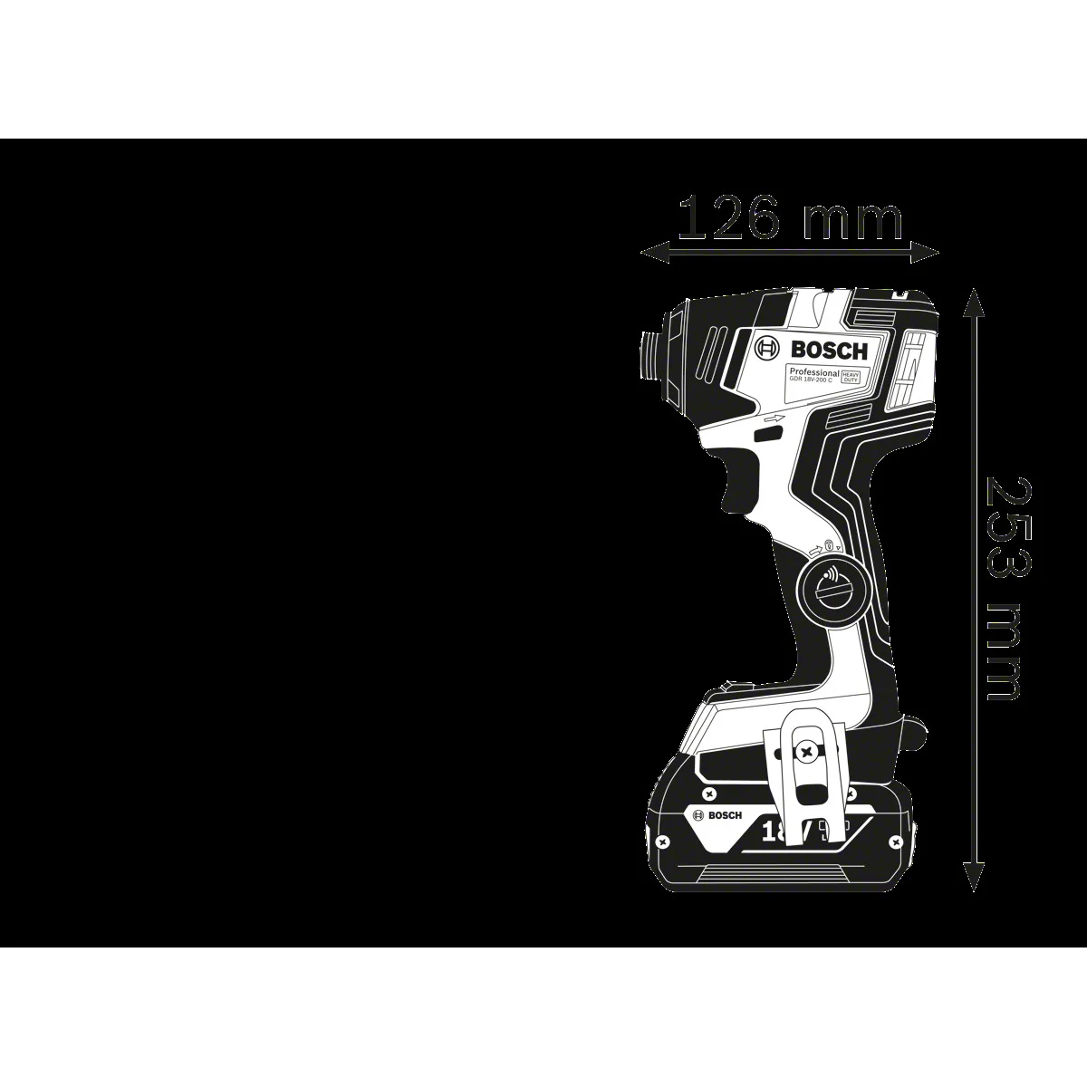 Акумулаторен ударен гайковерт GDR 18V-200 C - без батерия и зарядно 06019G4104 Акумулаторен ударен гайковерт GDR 18V-200 C - без батерия и зарядно 06019G4104