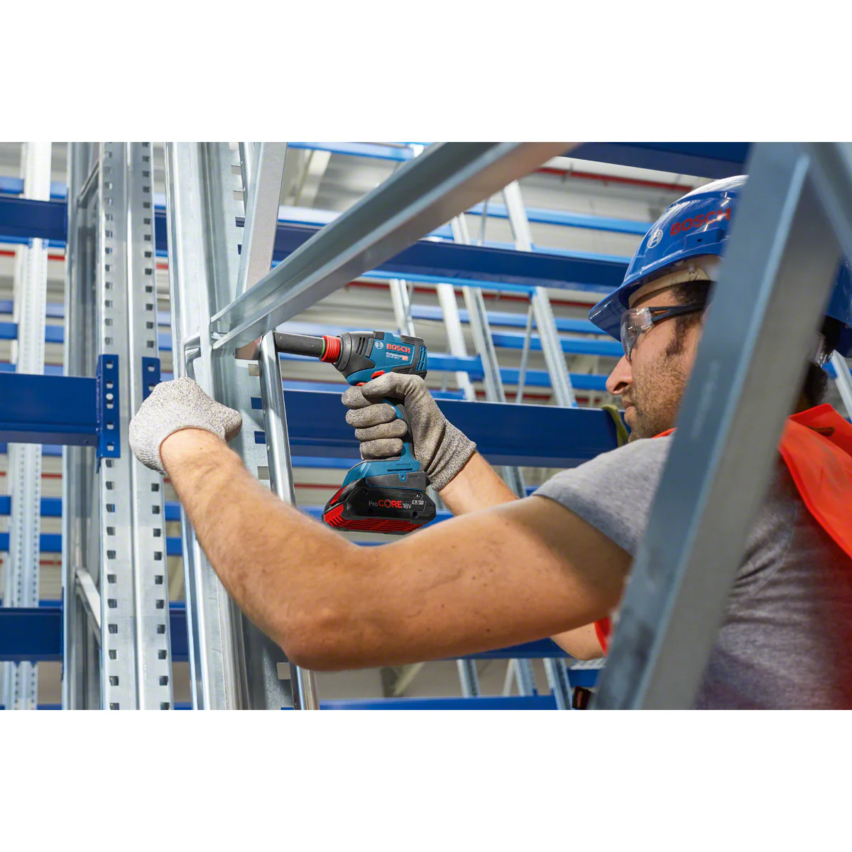 Акумулаторен ударен гайковерт Bosch GDX 18V-200 C, 2x5.0Ah, L-BOXX 06019G4201