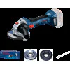 Акумулаторен ъглошлайф Bosch GWS 180-LI, 125мм Соло 06019H9020