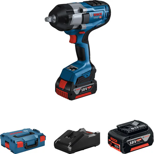 Акумулаторен ударен гайковерт BOSCH GDS 18V-1000 - 1000 Nm 2бр х GBA 18V 5.0Ah Акумулаторен ударен гайковерт BOSCH GDS 18V-1000 - 1000 Nm 2бр х GBA 18V 5.0Ah