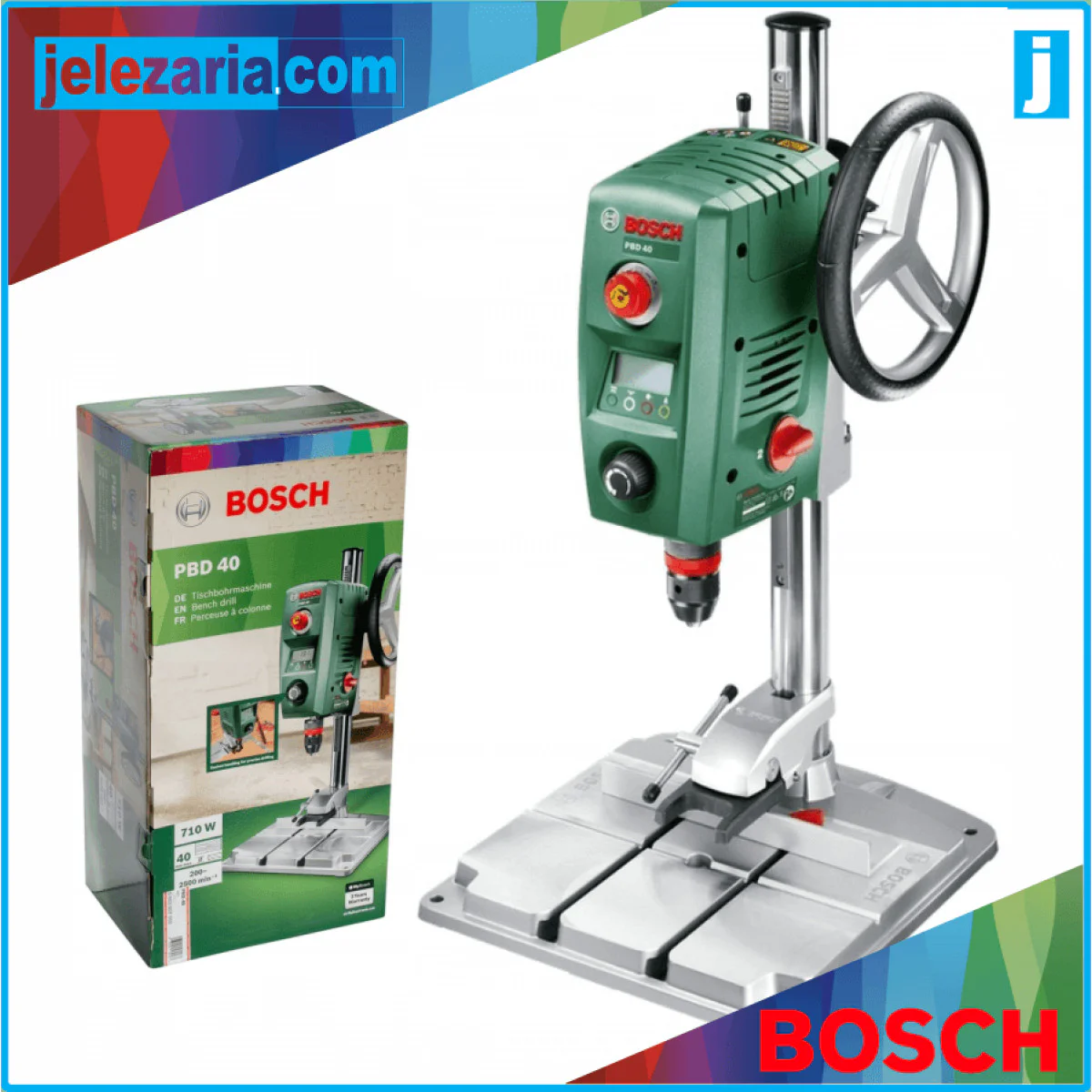 Настолна бормашина 710W BOSCH PBD 40 0603B07000
