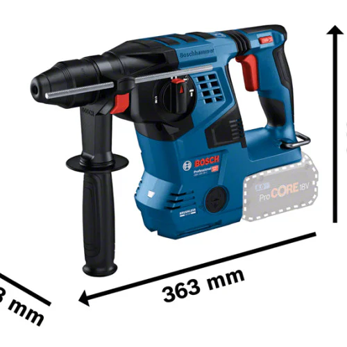 Акумулаторен перфоратор Bosch GBH 18V-28 C - 3.3 J, без батерия