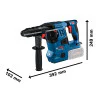 Акумулаторен перфоратор Bosch GBH 18V-28 CF, 3.3 J, със сменяем патронник SDS plus в L-BOXX 238, 2 x ProCORE18V 8.0Ah 0611921002