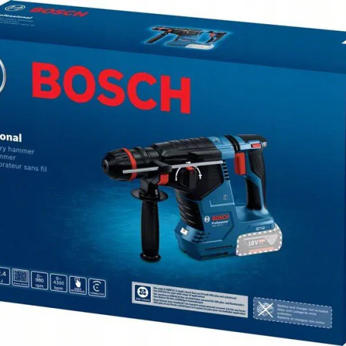 Акумулаторен перфоратор Bosch GBH 187-LI 2,4 J, SDS plus цилиндричен, без батерия 