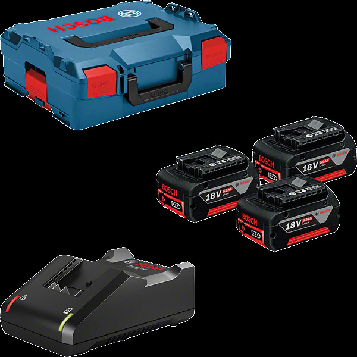 Комплект 3бат x GBA 18V 5.0Ah и зярядно GAL 18V-40 в L-BOXX 136 0615990L3T Комплект 3бат x GBA 18V 5.0Ah и зярядно GAL 18V-40 в L-BOXX 136 0615990L3T