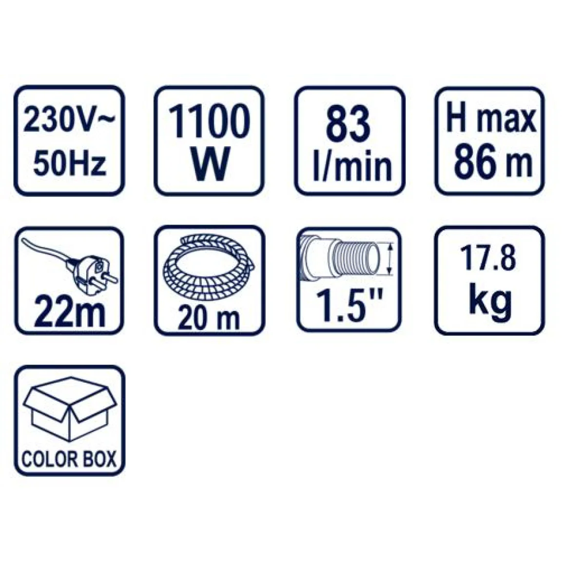 Водна помпа потопяема за чиста вода Райдер RD-WP24 070131