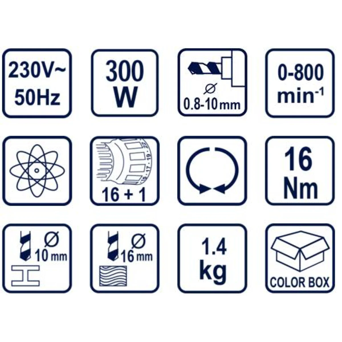 Винтоверт електически 300W RD-CDD01 073102