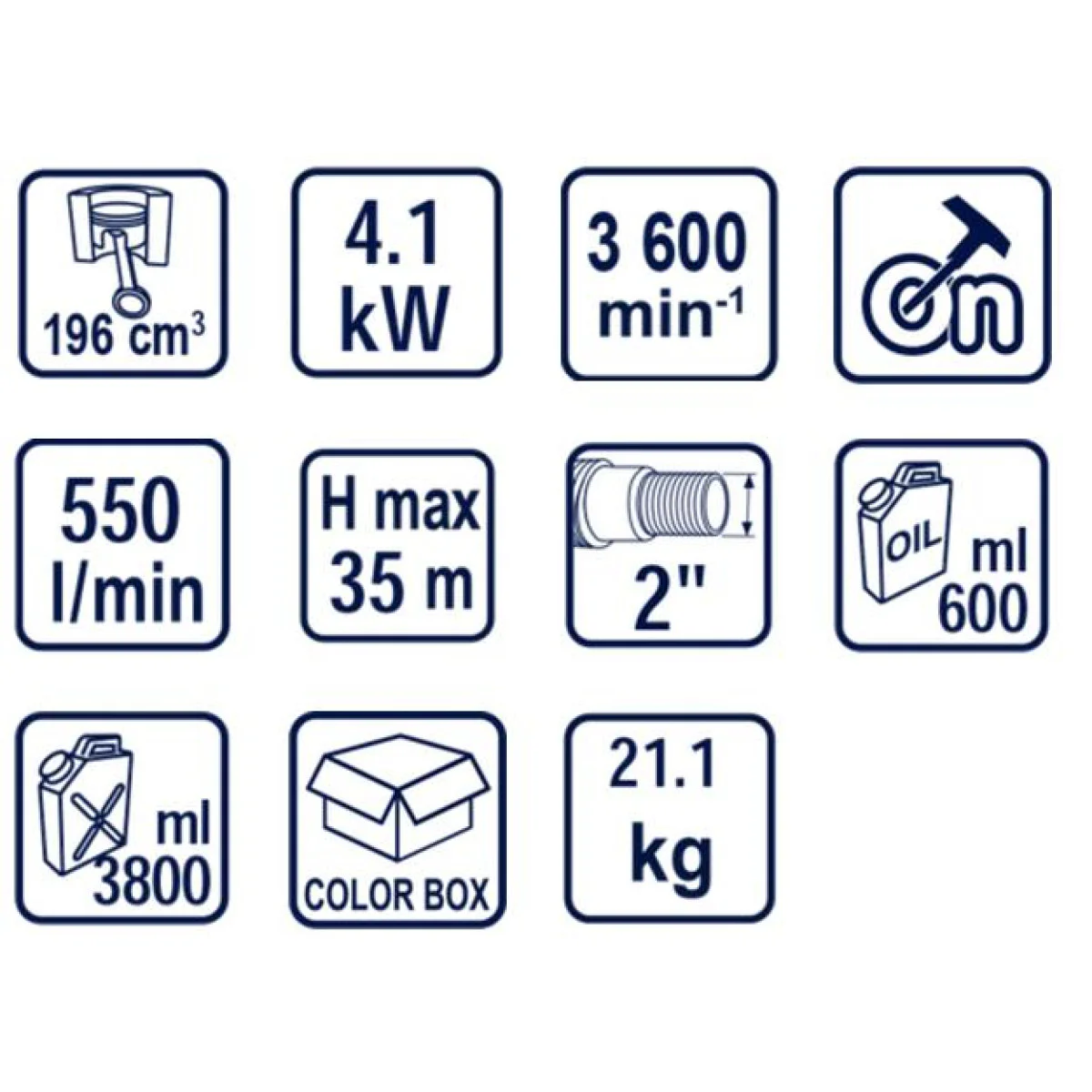 Бензинова водна помпа 4.10kW 2 079906 Бензинова водна помпа 4.10kW 2 079906