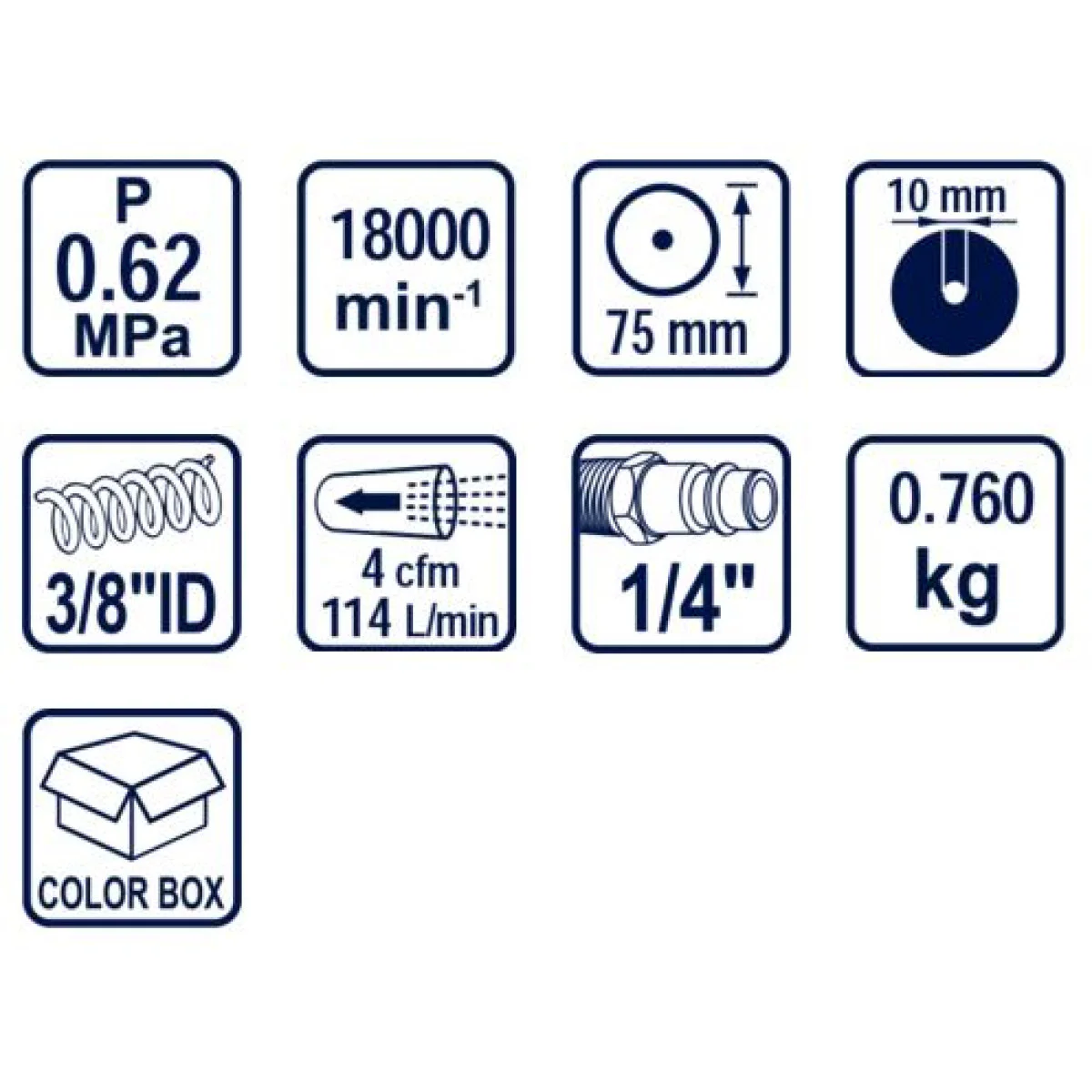 Резачка пневматична с диск ø75mm RD-AC11 089921