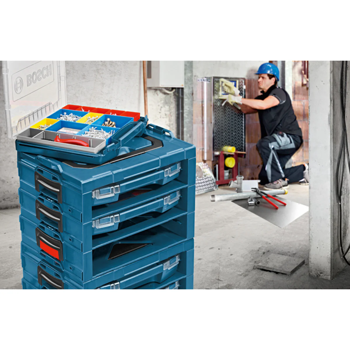 Куфар Bosch i-BOXX 53 с комплект 12 части 1600A001S7