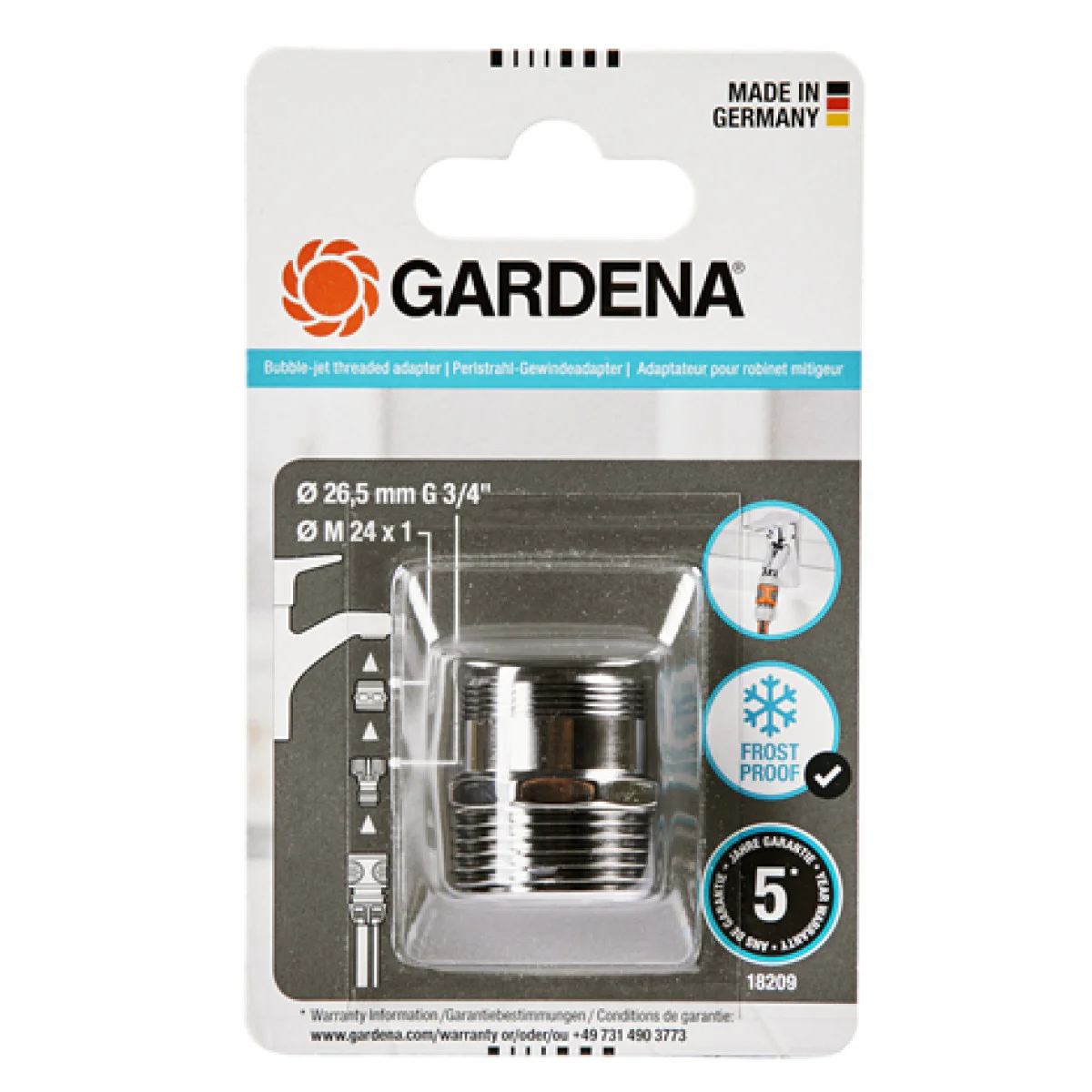 Аериращ адаптер с резба  GARDENA 18209-20