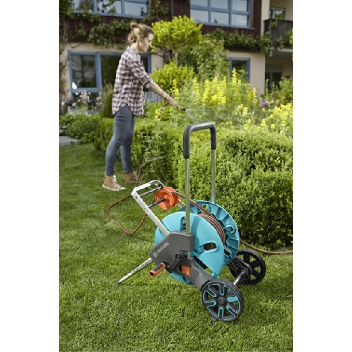 Комплект количка с маркуч AquaRoll M Easy GARDENA 18517-20 Комплект количка с маркуч AquaRoll M Easy GARDENA 18517-20