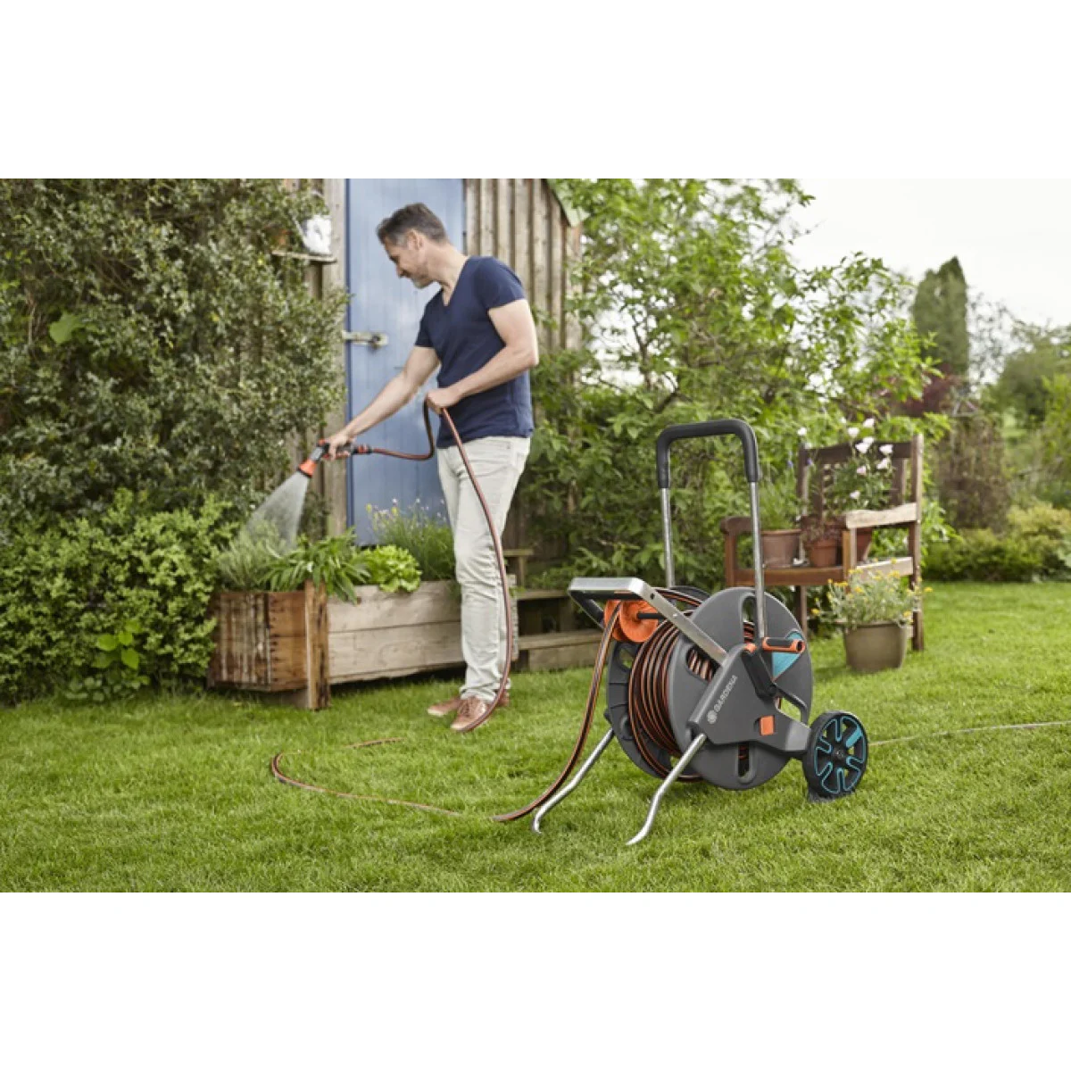 Количка за маркуч AquaRoll L Easy  GARDENA 18520-20