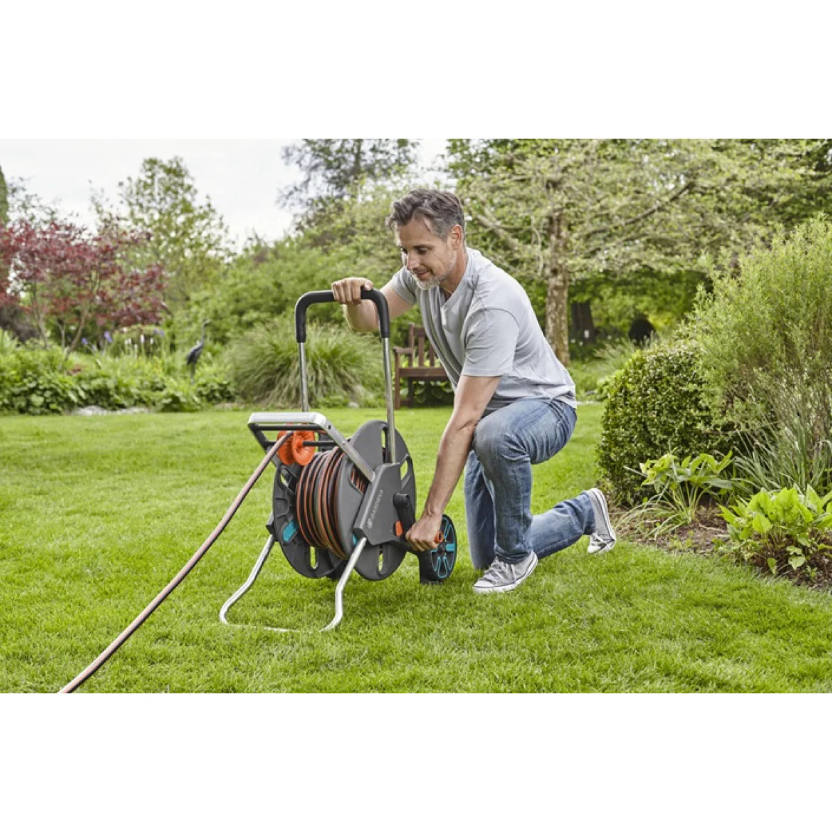 Количка за маркуч AquaRoll L Easy  GARDENA 18520-20