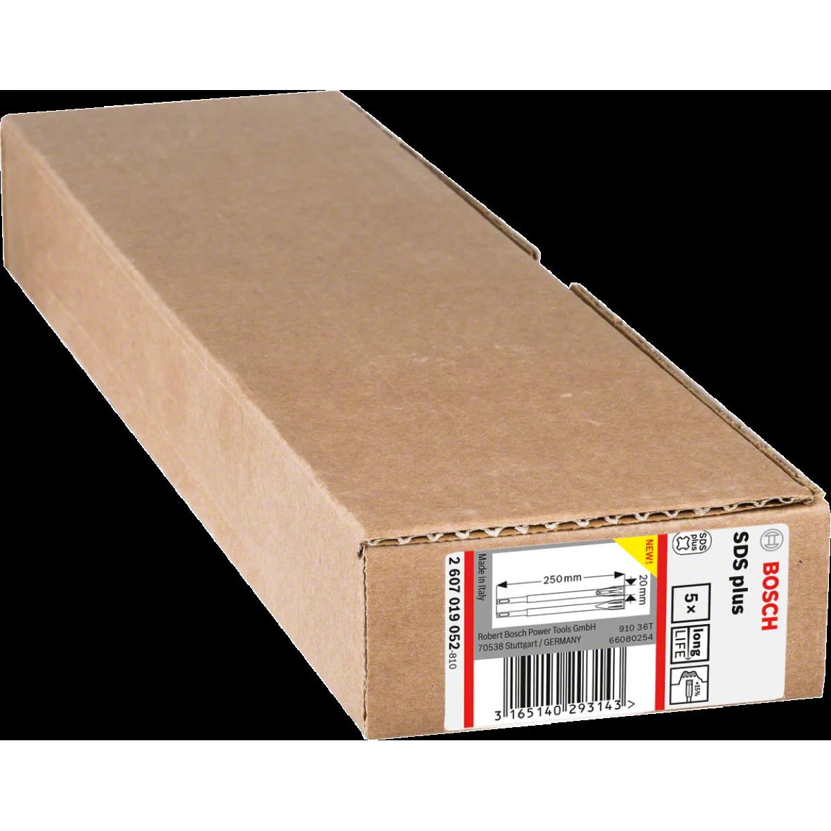 5 бр. Плосък секач  Bosch SDS plus 2607019052