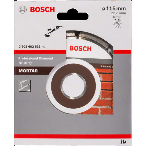 Фрезер за фуги Expert for Mortar 115 x 6 x 7 x 22,23, Bosch 