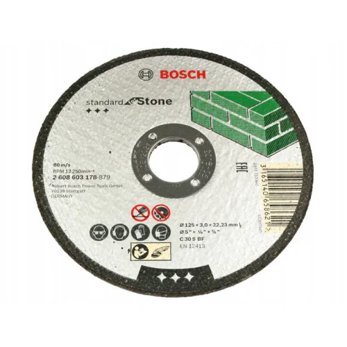 Диск карбофлексен за рязане на камък и неметали ф125х3х22.23 мм Bosch Standard for Stone
