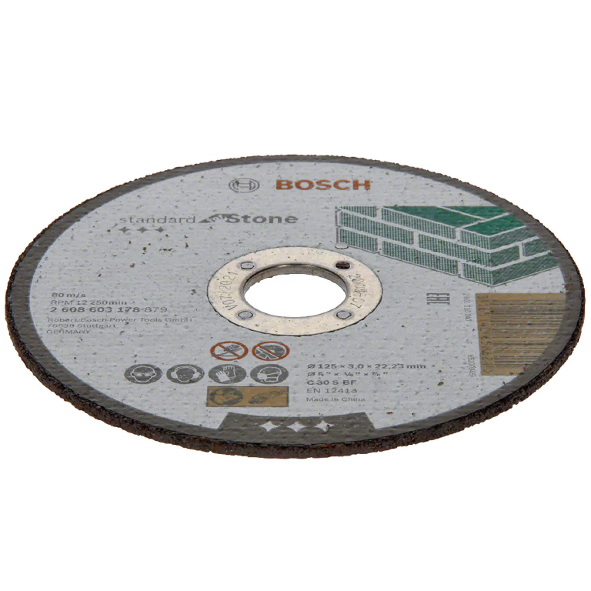 Диск карбофлексен за рязане на камък и неметали ф125х3х22.23 мм Bosch Standard for Stone 2608603178