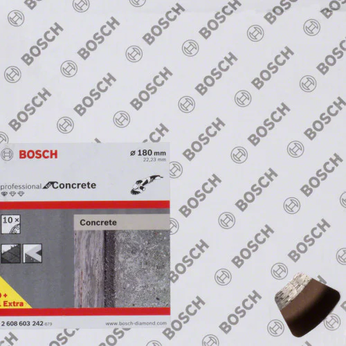 10 бр. Диск диамантен за сухо рязане на тухли, бетон, керемиди ф180 x 22,23 x 2 x 10,  Bosch Standard for Concrete