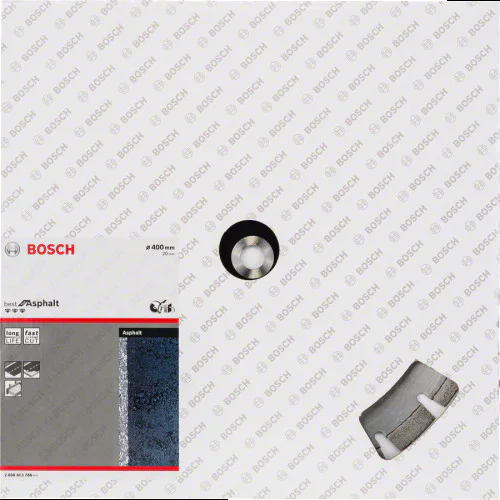 Диск диамантен за сухо рязане  ф 400 x 20,00x 3,2 x 12 мм , Bosch Best  for Asphalt