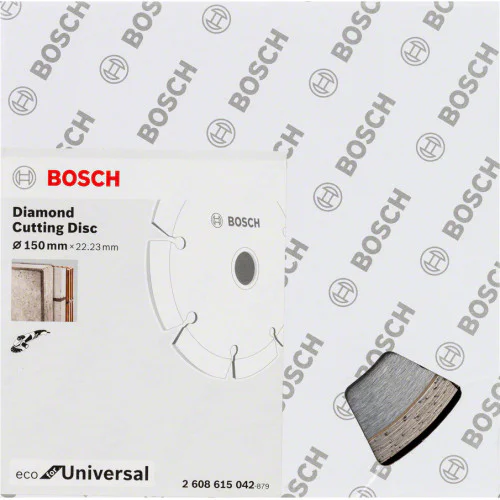 Диск диамантен за  рязане  ф150 x22.23x2.1 x7 мм , Bosch ECO for Universal Диск диамантен за  рязане  ф150 x22.23x2.1 x7 мм , Bosch ECO for Universal