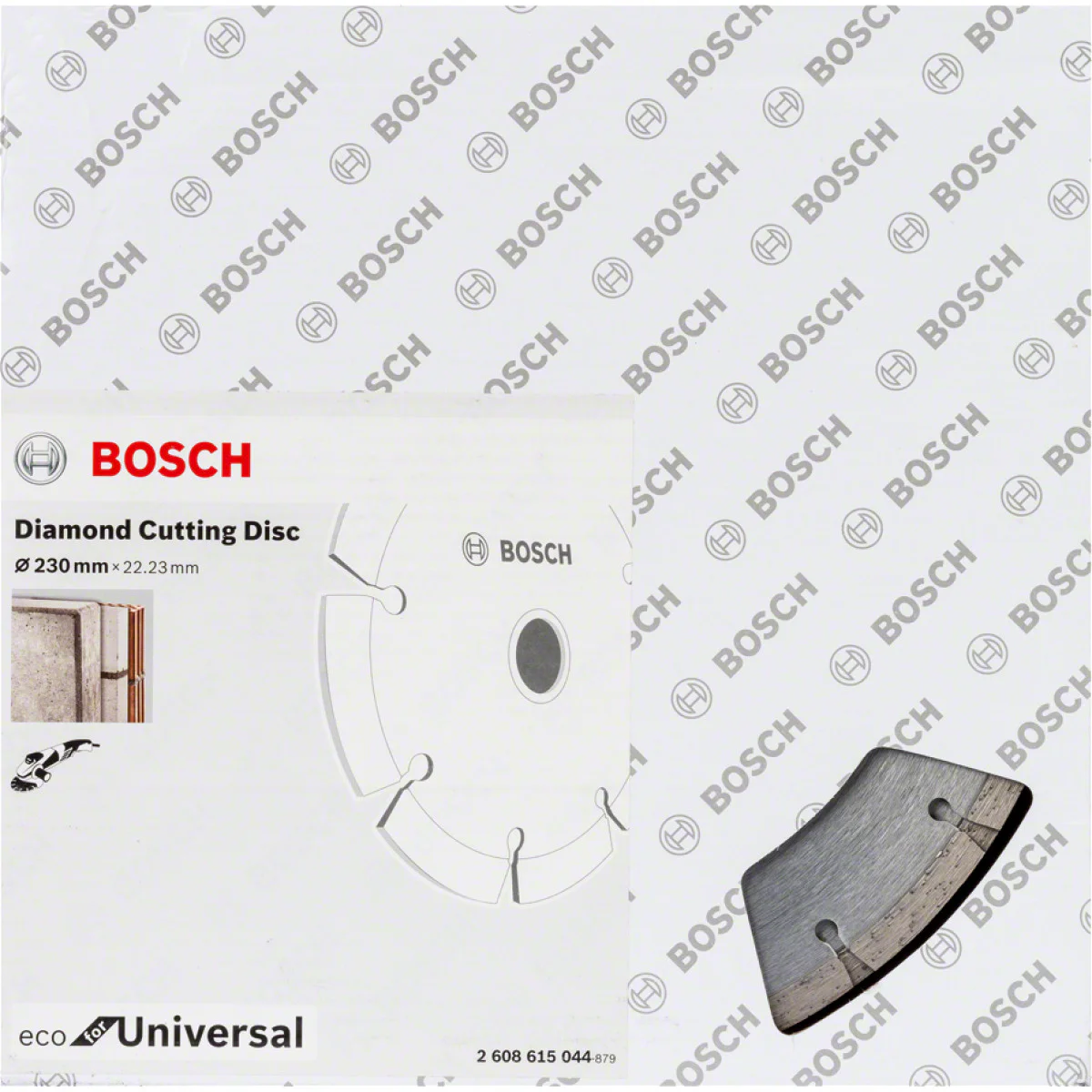10 бр. Диск диамантен за  рязане  ф230 x 22.23 x2.6 x 7 мм , Bosch ECO for Universal 2608615044 10 бр. Диск диамантен за  рязане  ф230 x 22.23 x2.6 x 7 мм , Bosch ECO for Universal 2608615044