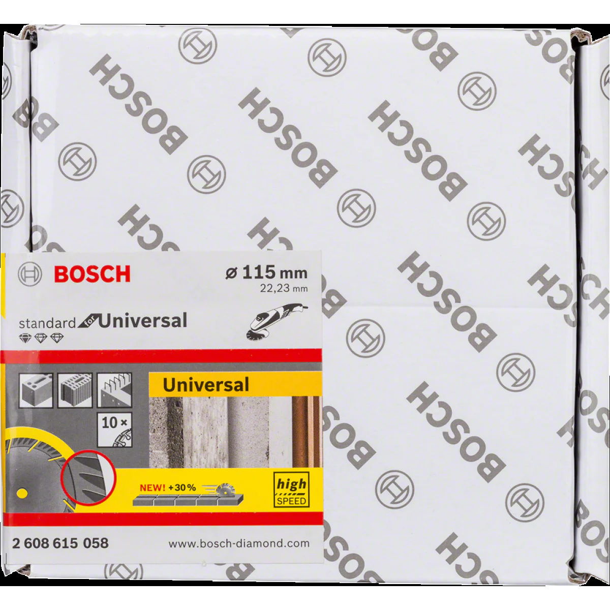 10 бр.  Диамантен диск за сухо рязане , ф 115x22.23x2 x10 mm ,  Bosch Standard for Universal 2608615058 10 бр.  Диамантен диск за сухо рязане , ф 115x22.23x2 x10 mm ,  Bosch Standard for Universal 2608615058