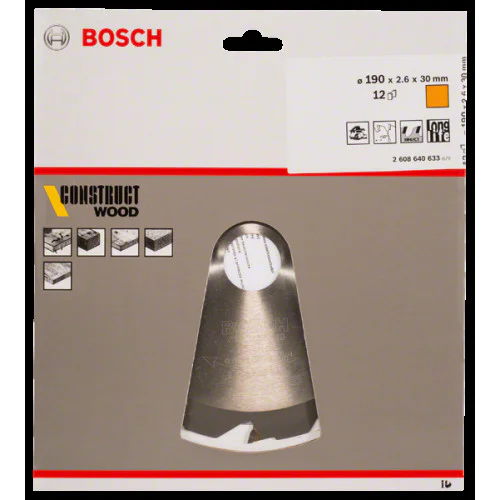 Диск за циркуляр Bosch Construct Wood ф 190мм