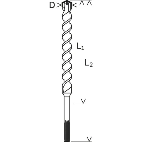 Свредло за бетон Bosch ф20x400x520 mm - SDS-Max 4
