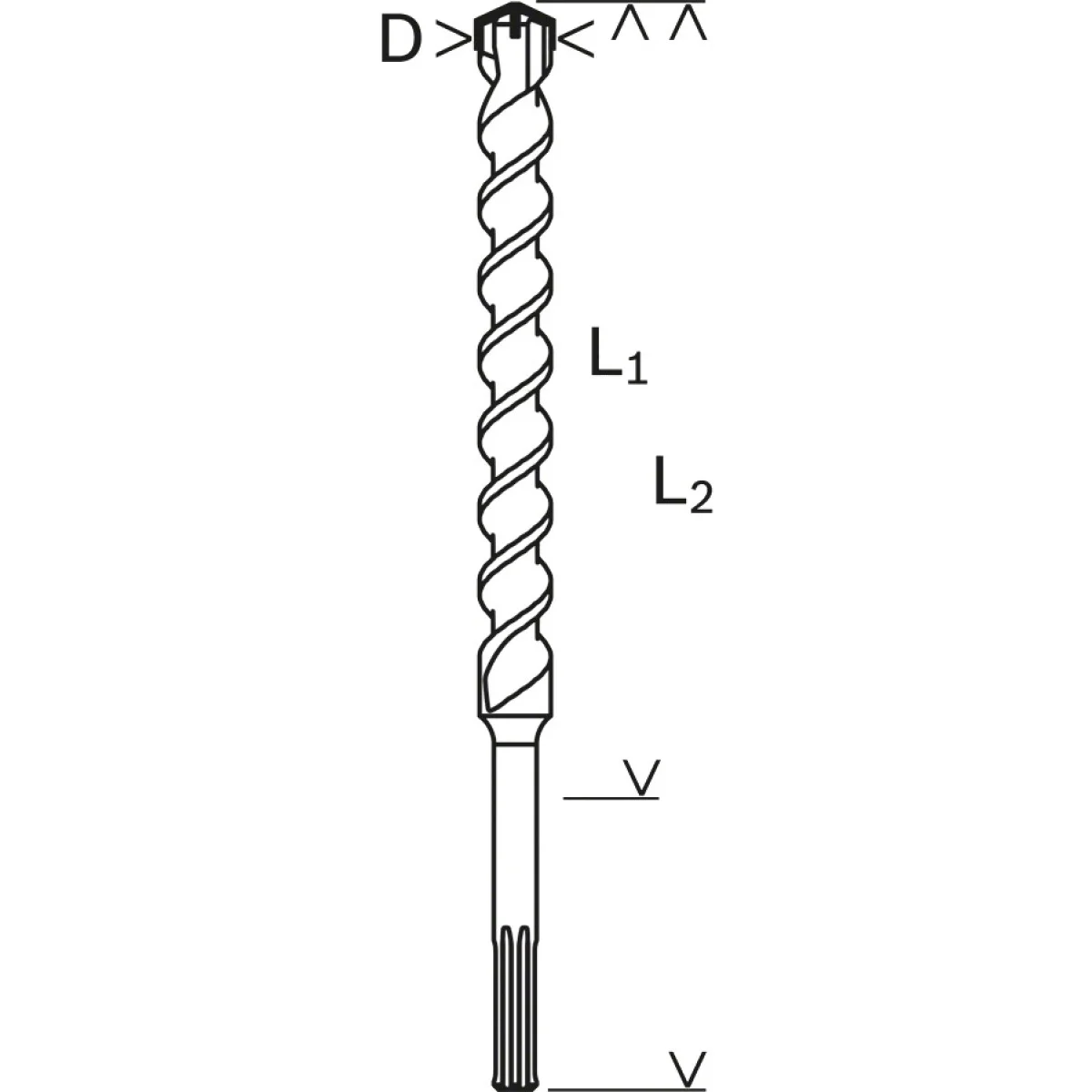 Свредло за бетон Bosch ф40x400x520 mm - SDS-Max 4 2608685877