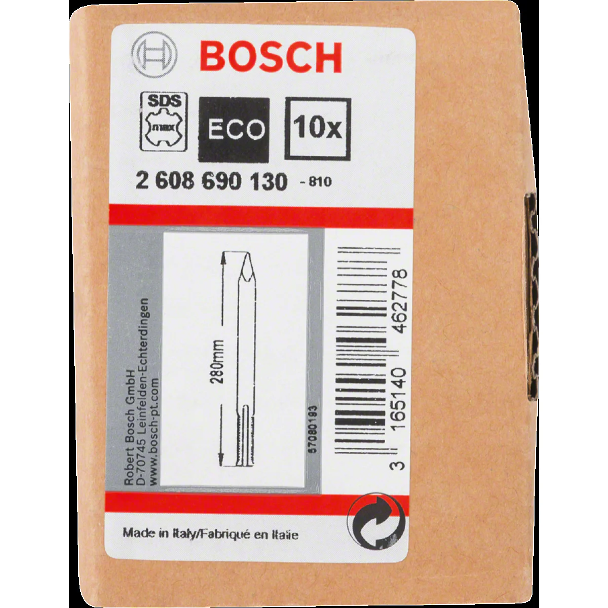 10 бр. Островърх секач , Bosch SDS max 2608690130 10 бр. Островърх секач , Bosch SDS max 2608690130
