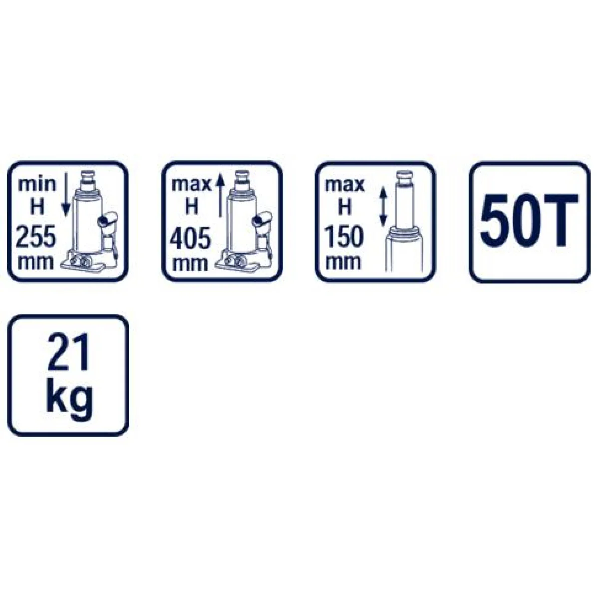 Крик хидравличен тип “бутилка” 50t RD-HB50 300111