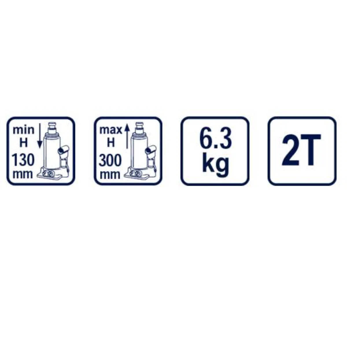 Крик хидравличен тип крокодил 2t 130-300mm RD-TJ01 300201