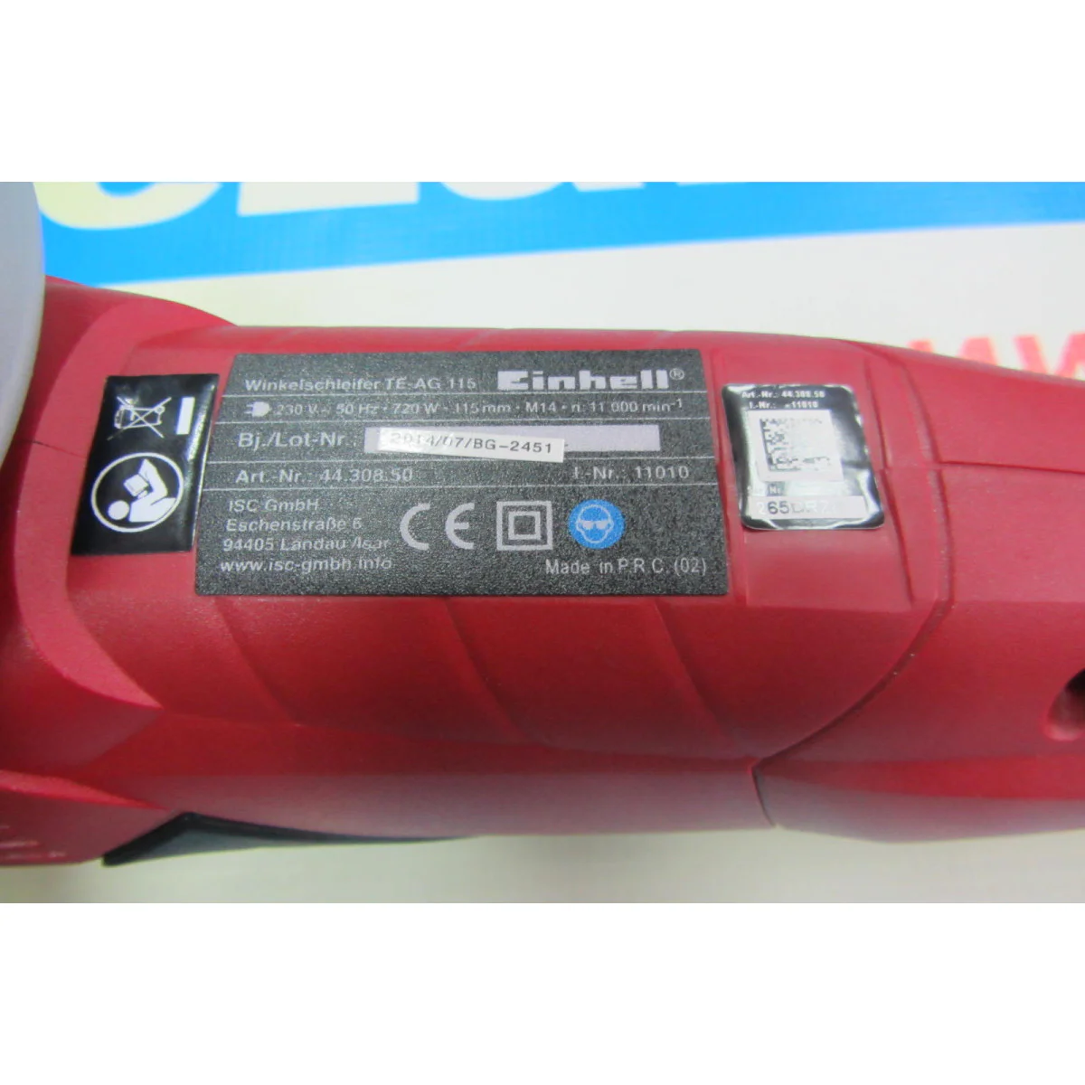 Ъглошлайф Einhell TE-AG 115 4430850