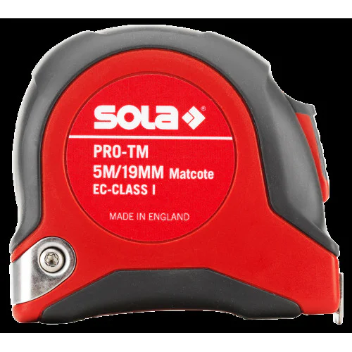 Ролетка  гумирана противоударна 5 м, PRO-TM - Sola